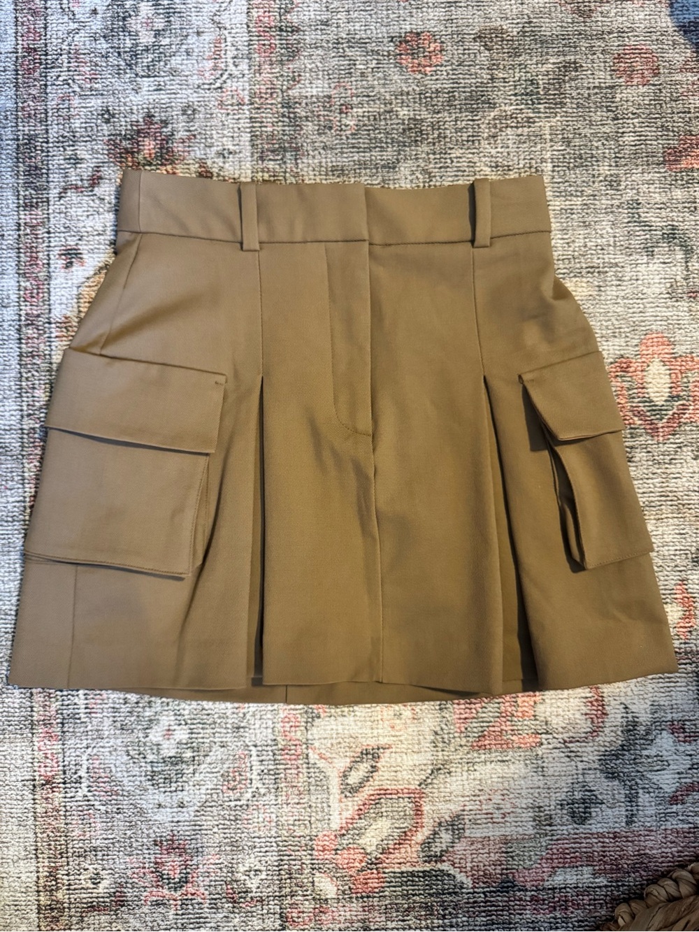 Aritzia Babaton Wool Twill Cotton Mini Skirt NWOT - Picture 5 of 12